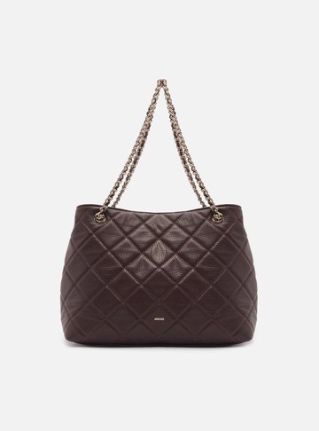 Bolsa Tote Bordô Couro Matelassê Gab Média
