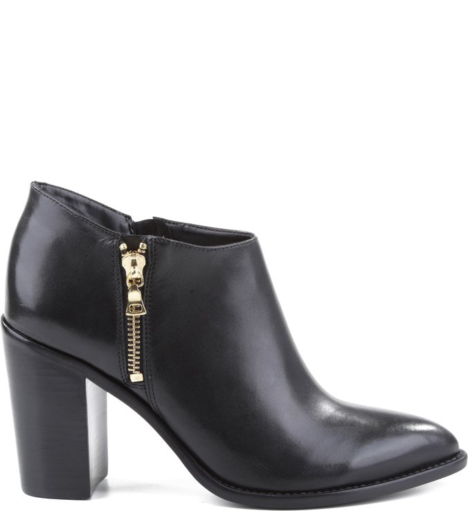 Bota Zíper Salto Preto