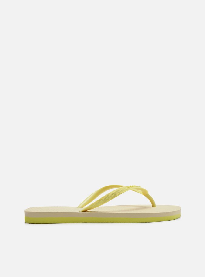 Chinelo de Dedo Amarelo Flash Bicolor Basics