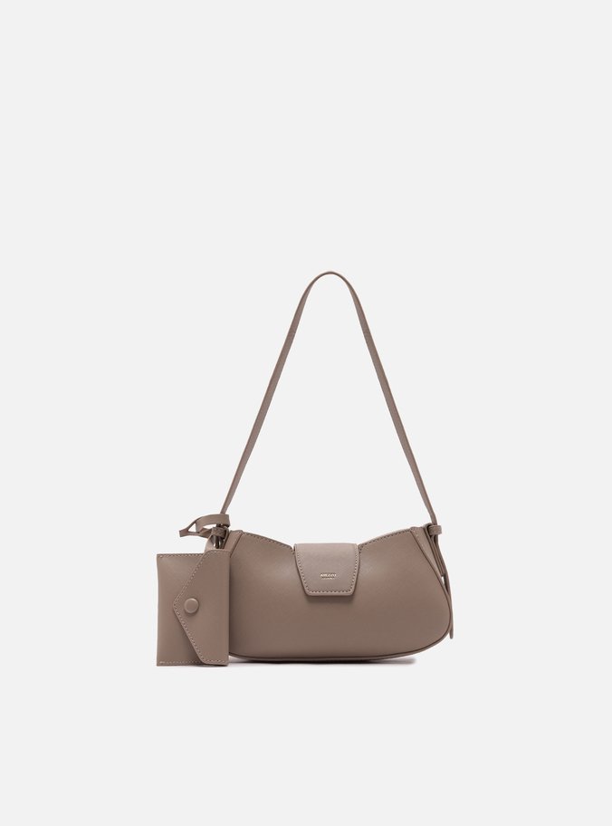 Bolsa Tiracolo Cinza Pequena