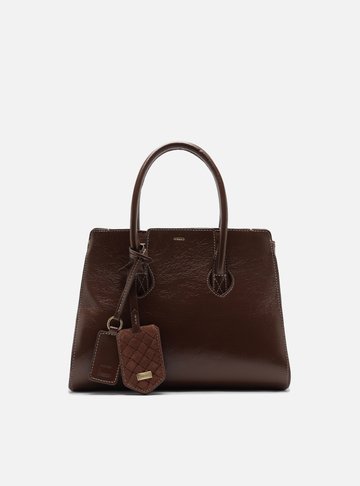 Bolsa Tote Caramelo Couro Heritage Média