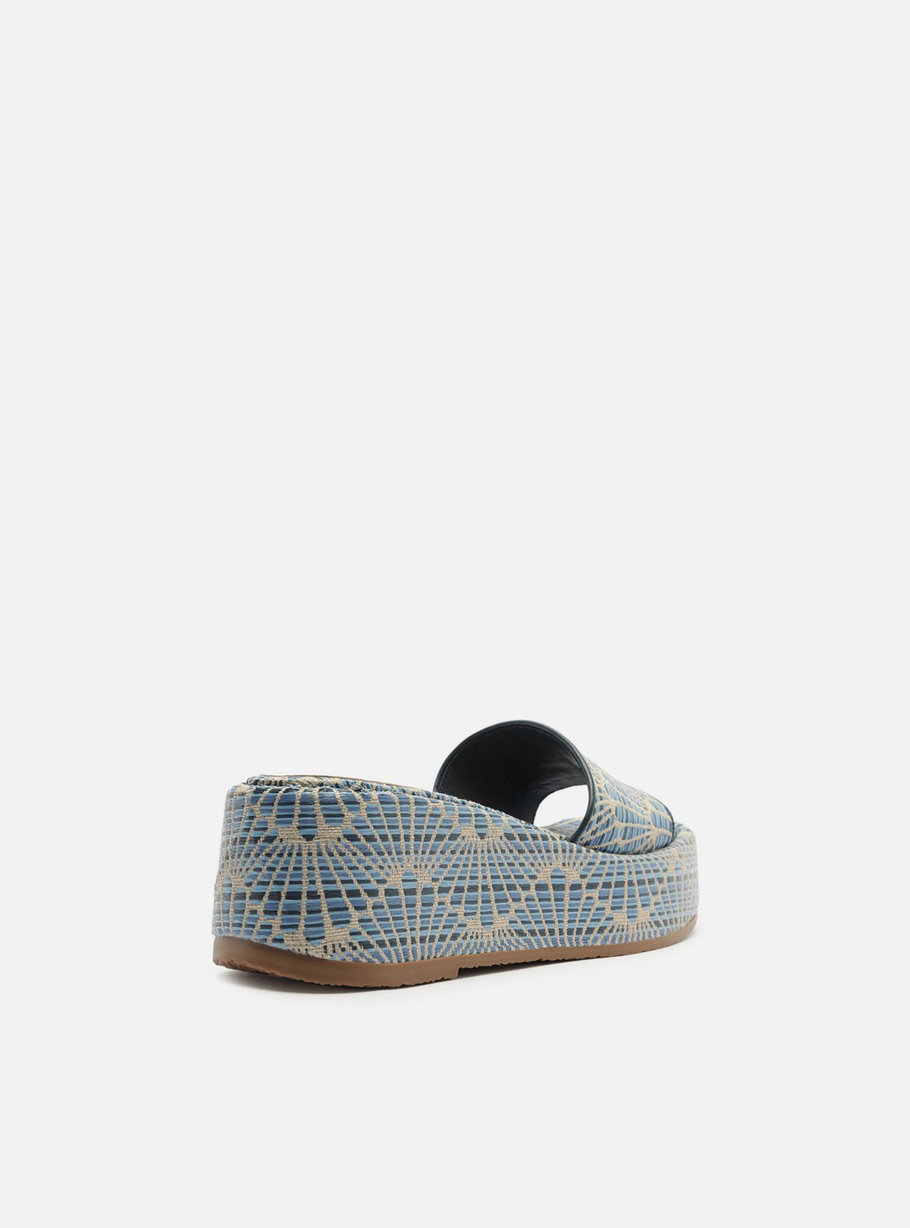 Tamanco Azul Flatform Tira Larga — foto 3