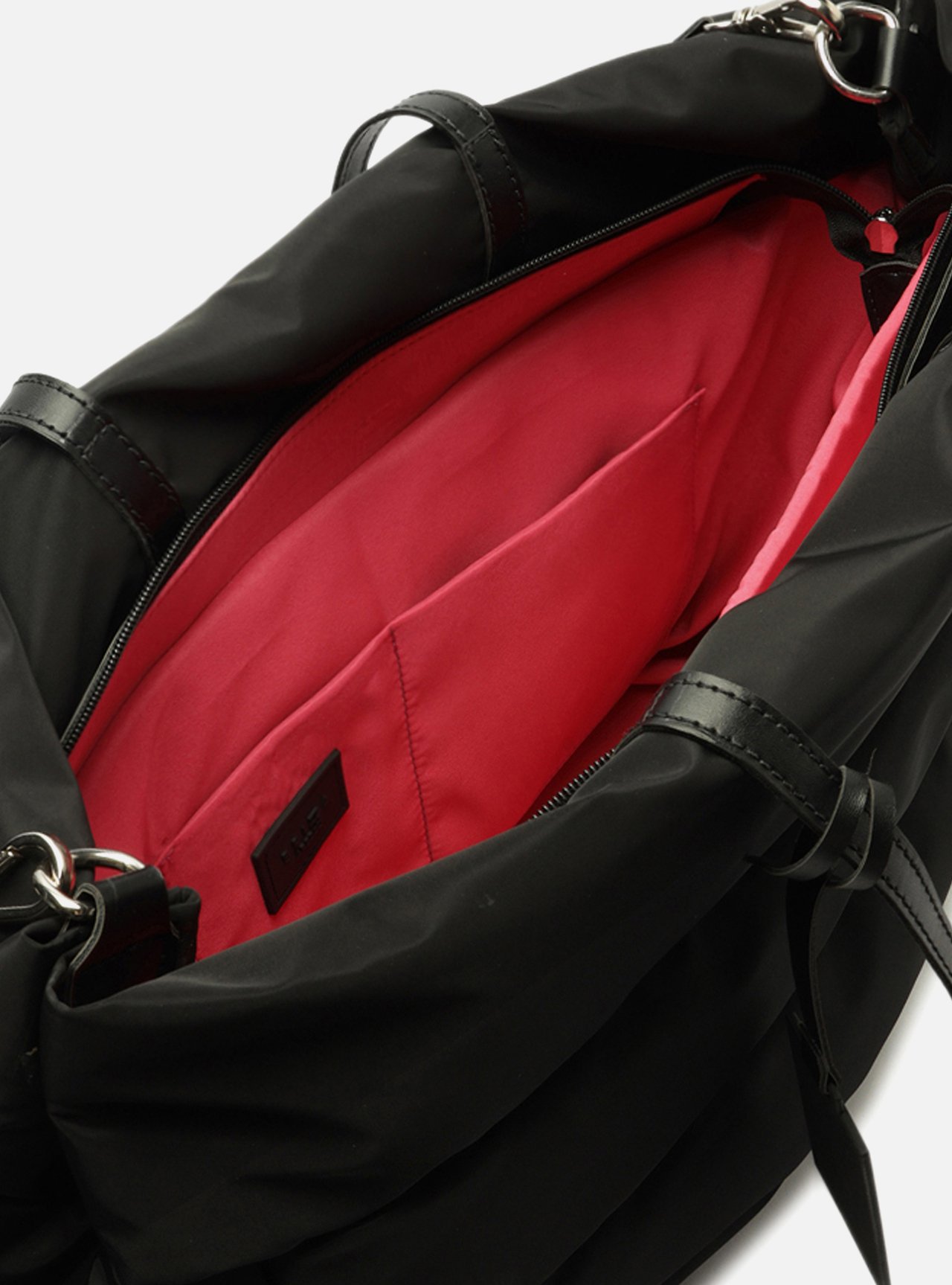 Bolsa Shopping Preta Nylon Gigi Grande — foto 4