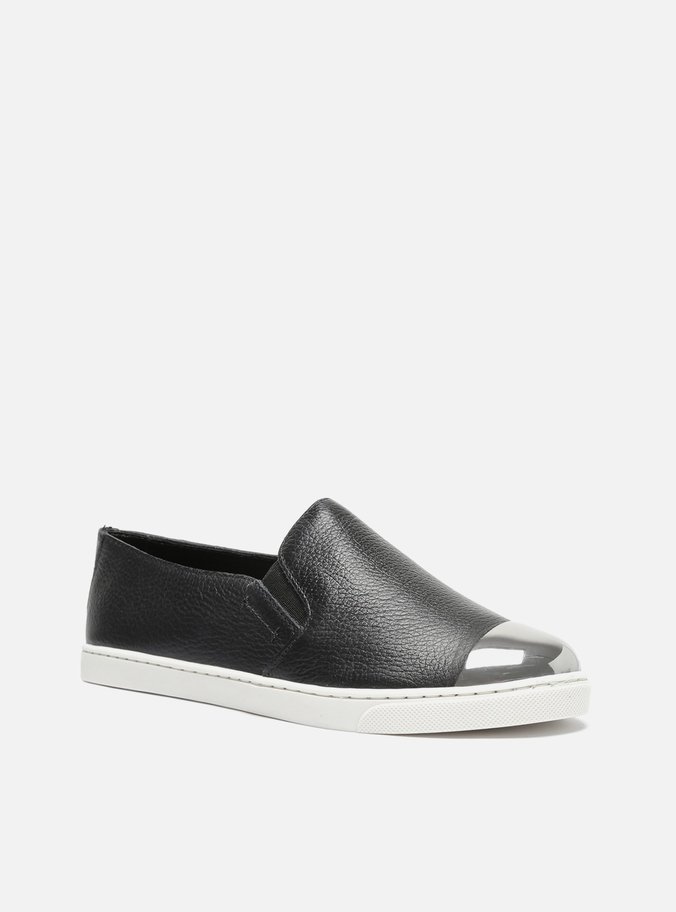 Tênis Slip On Preto Couro ZZ Mov