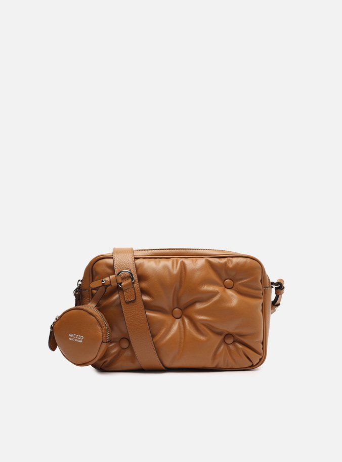 Bolsa Tiracolo Marrom Couro Média Mini Bag