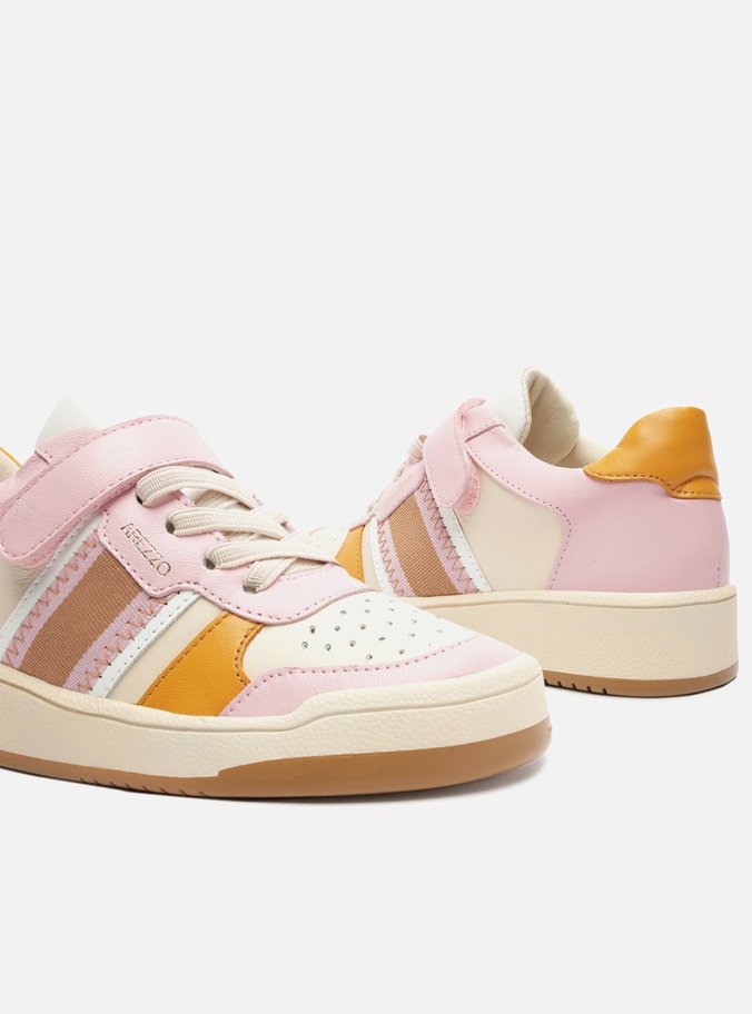 Tênis Infantil Rosa Velcro Color Bambini