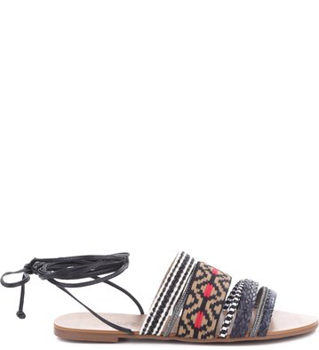 Rasteira Tribal Ibiza Preta