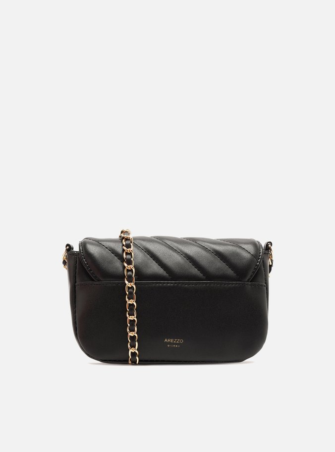 Bolsa Tiracolo Preta Pequena Matelassê