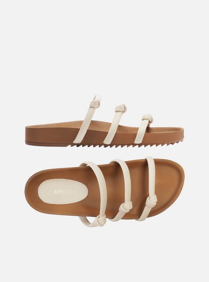 Papete Branca Flatform Tiras Nó