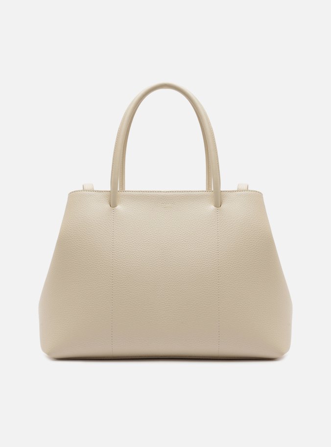 Bolsa Tote Branca Couro Vivi Grande