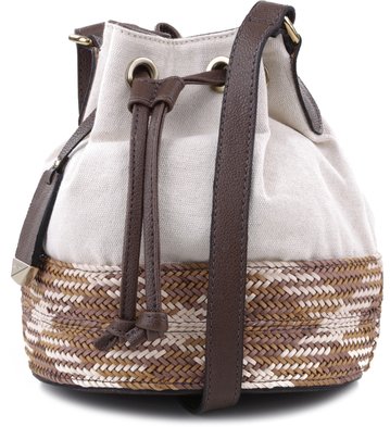 Bolsa Bucket Grande Tramado Pecan