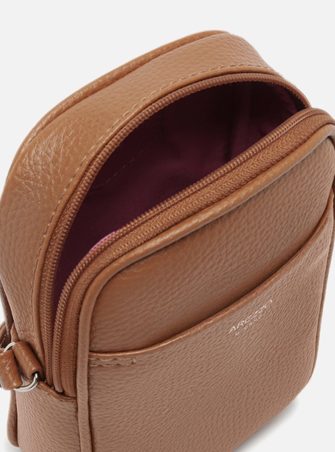 Mini Bag Porta-Celular Marrom