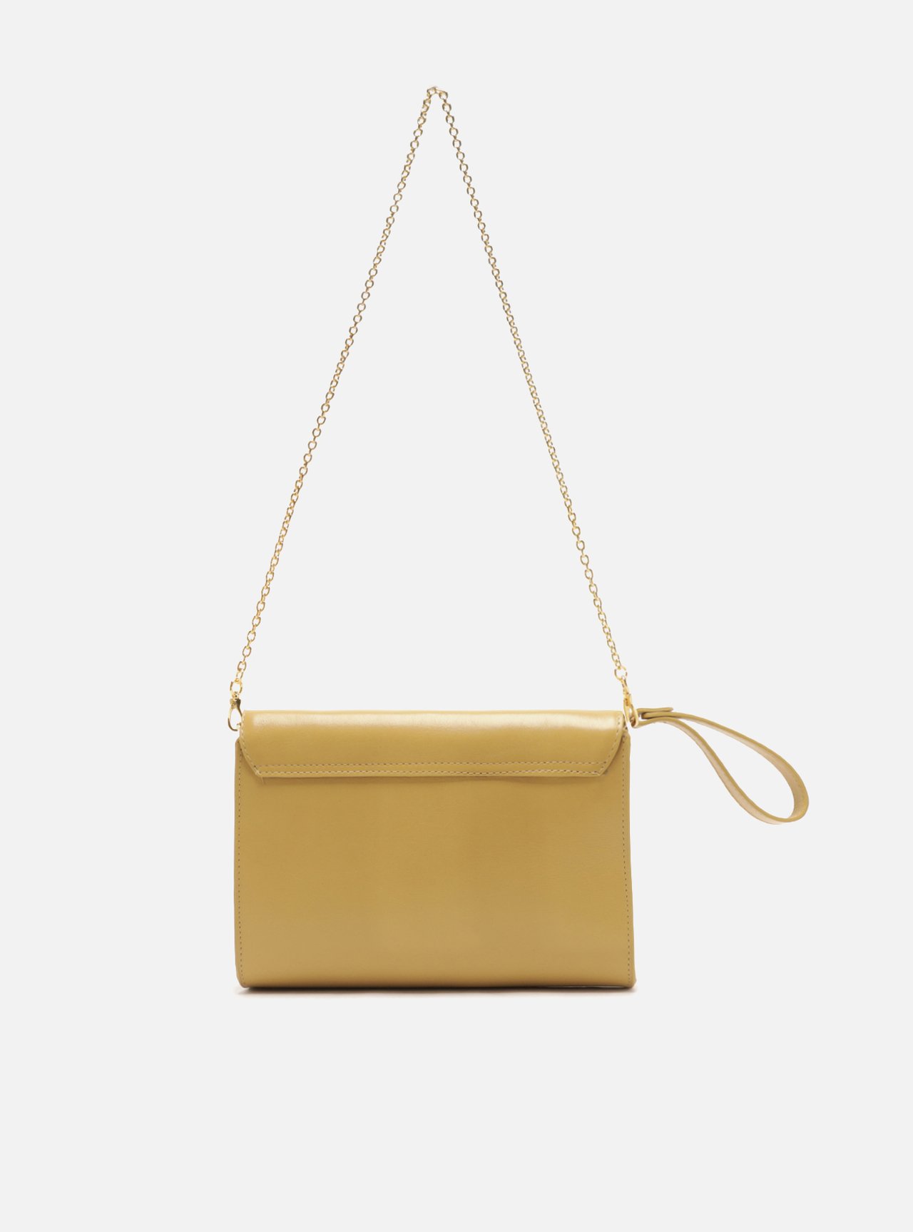 Bolsa Shoulder Nude Couro Média Alça Corrente — foto 8