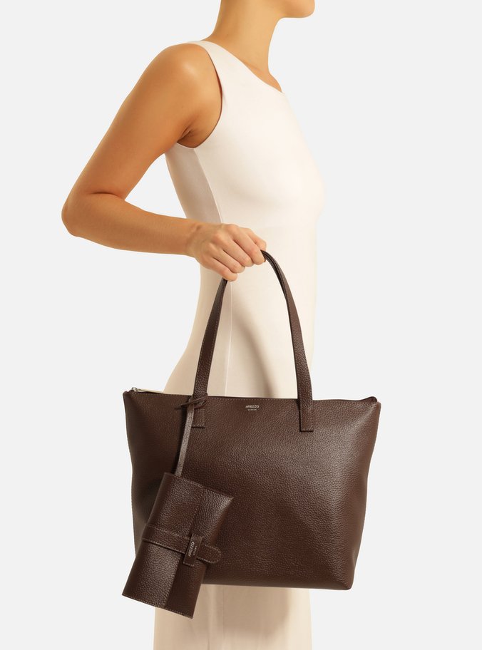 Bolsa Shopping Marrom Dark Mercato Grande