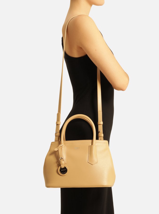Bolsa Tote Bege Giorno Média Bag Charm