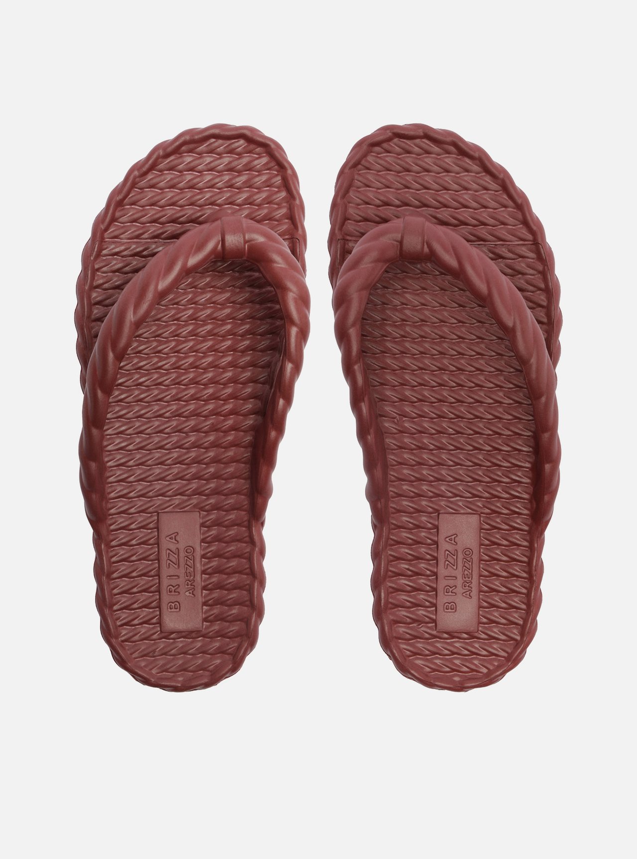 Chinelo de Dedo Vermelho Flatform Trança Brizza — foto 3