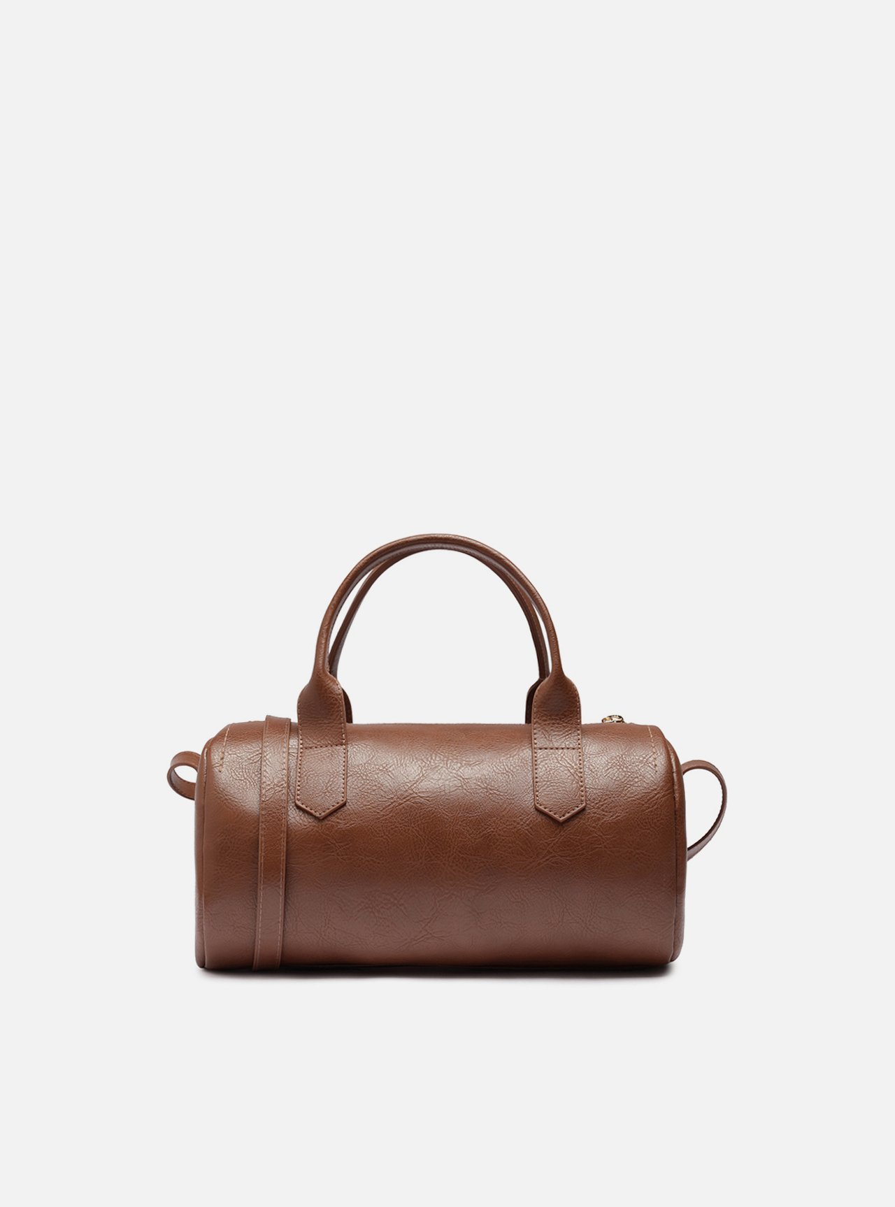 Bolsa Tiracolo Marrom Média Metais — foto 3