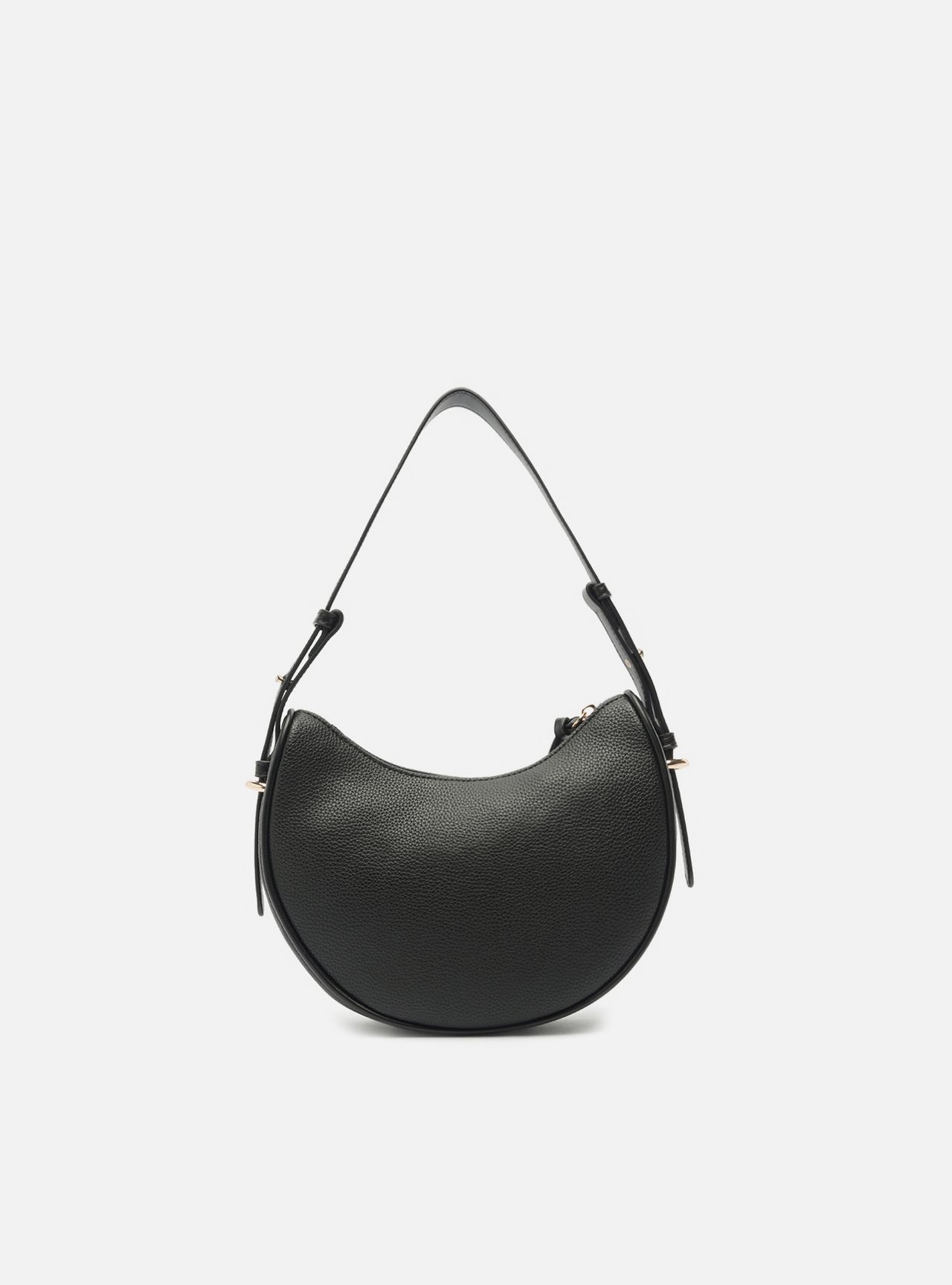 Bolsa Shoulder Preta Pequena Metais — foto 3