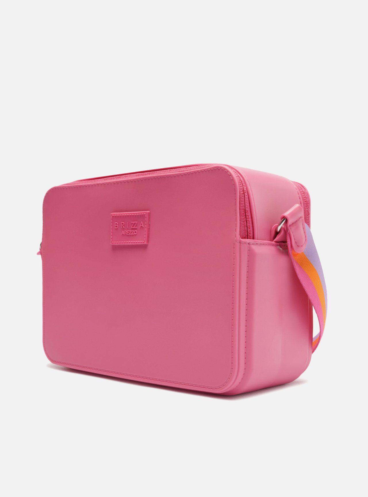 Bolsa Tiracolo Rosa Alça Colorida Brizza | Arezzo