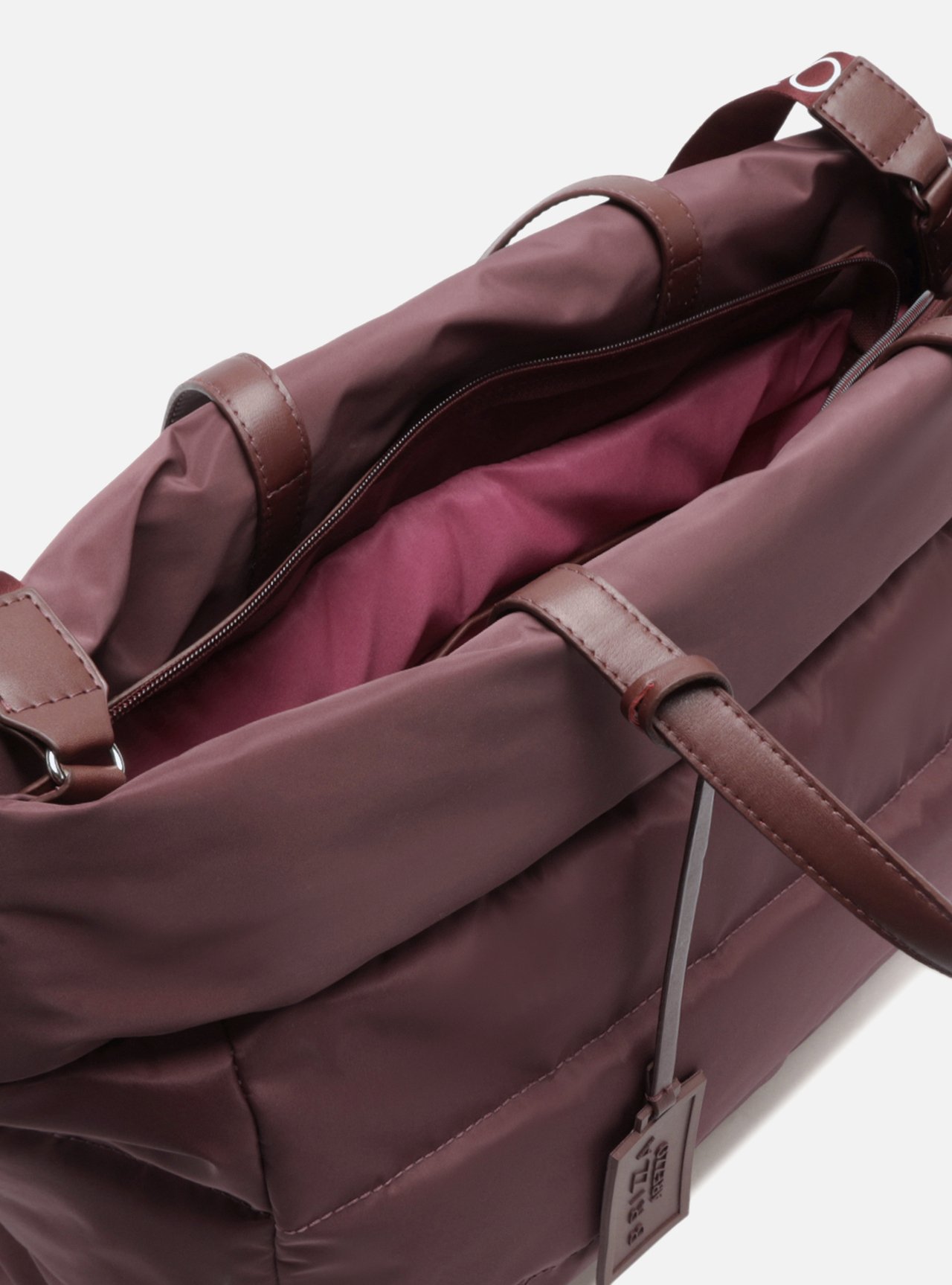 Bolsa Shopping Bordô Nylon Gigi Grande — foto 4