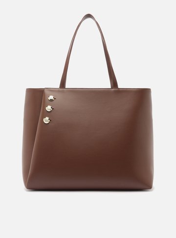Bolsa Shopping Marrom Grande