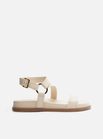 Sandália Papete Off-White Couro Lenny Niemeyer