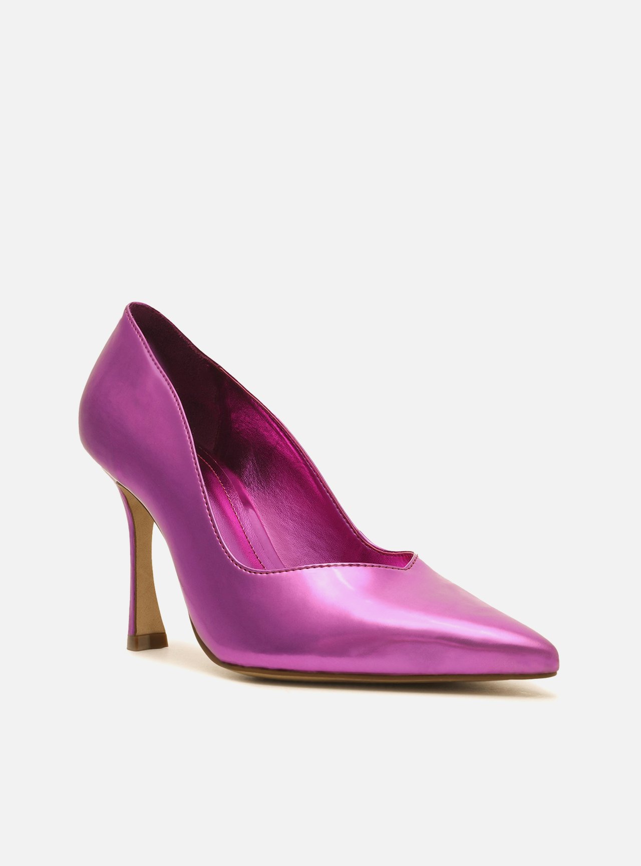 Scarpin hot sale rosa metalizado