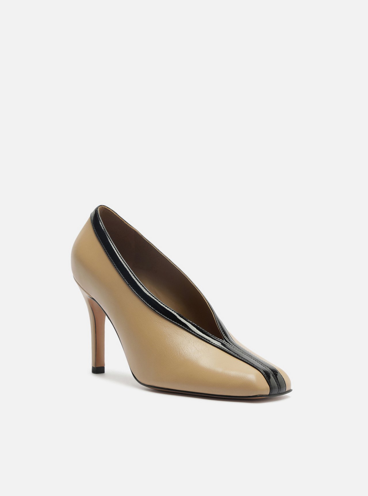 Scarpin Multicolorido Salto Fino Cap Toe — foto 1