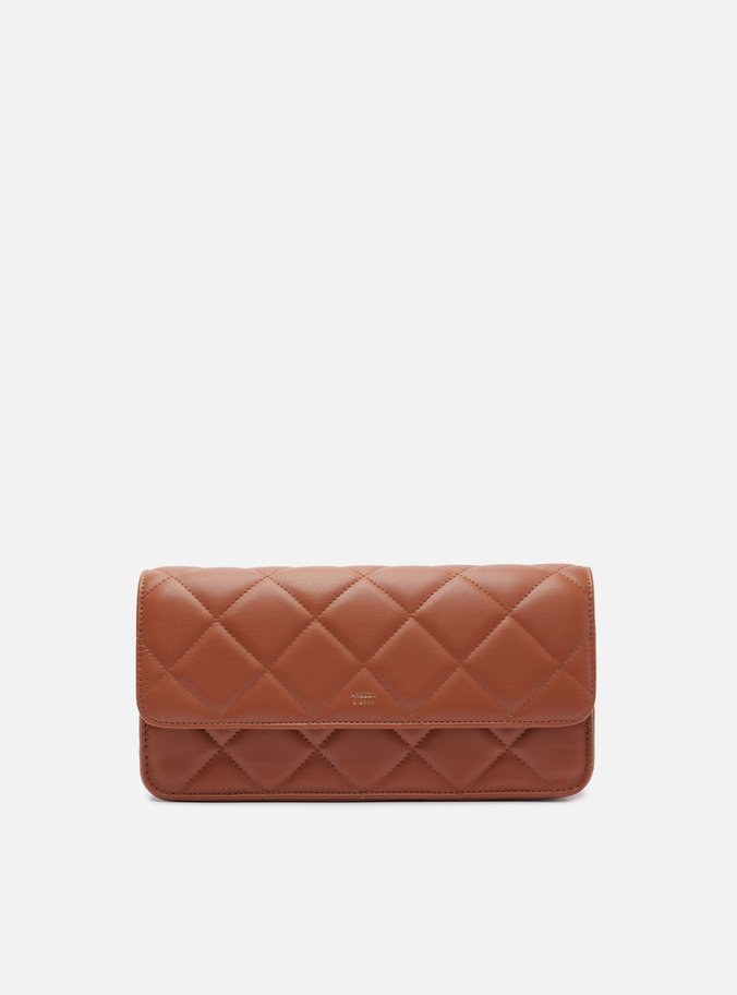Bolsa Tiracolo Marrom Média Matelassê Corrente