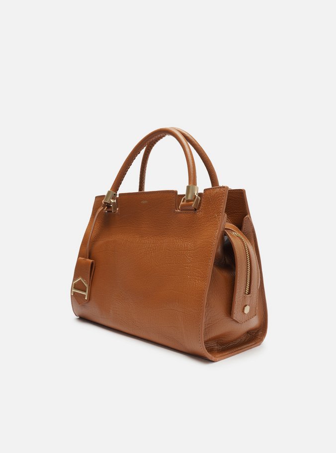 Bolsa Tote Marrom Couro Abraccio 2.0 Grande
