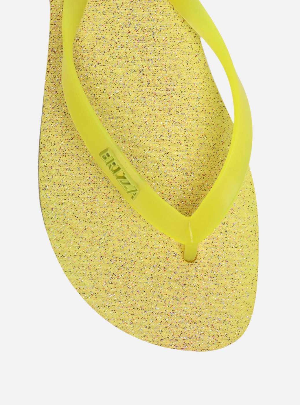 Chinelo de Dedo Amarelo Glitter Brizza — foto 5