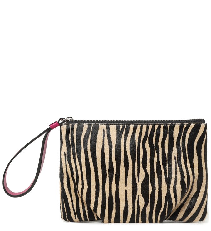 Necessaire Animal Print Pelo Amanda Zebra