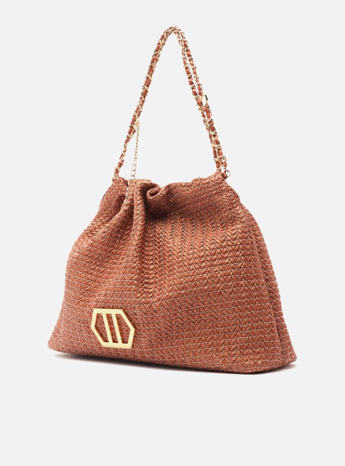Bolsa Hobo Vermelha Trama Esther Grande