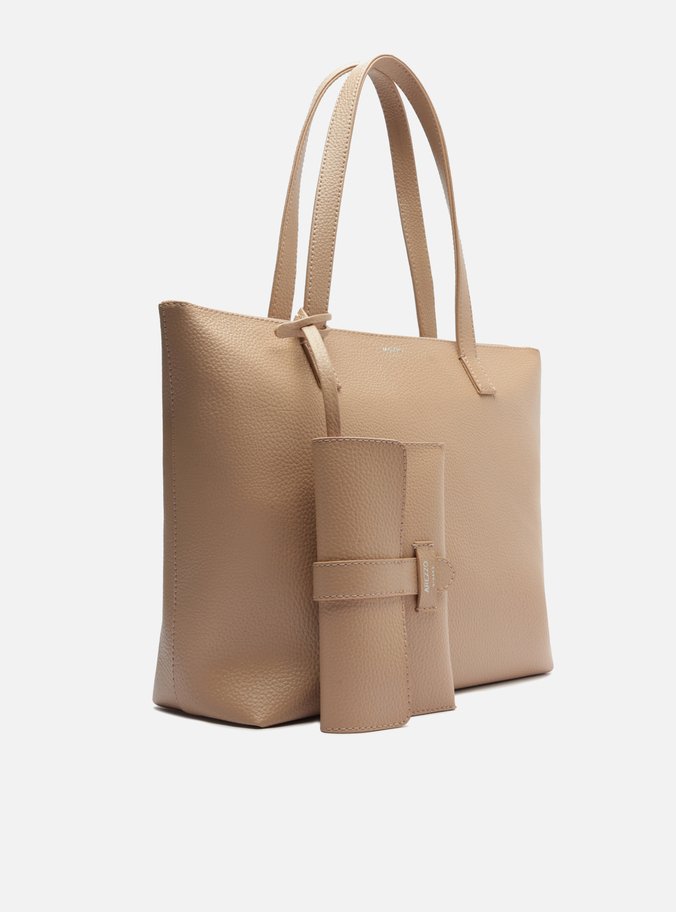 Bolsa Shopping Bege Mercato Grande