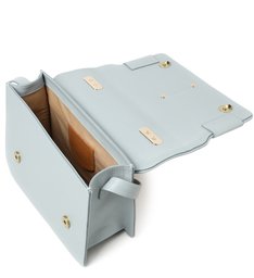 Bolsa Satchel Azul Ráfia Alana Média Bolsa Satchel Azul Ráfia Alana Média