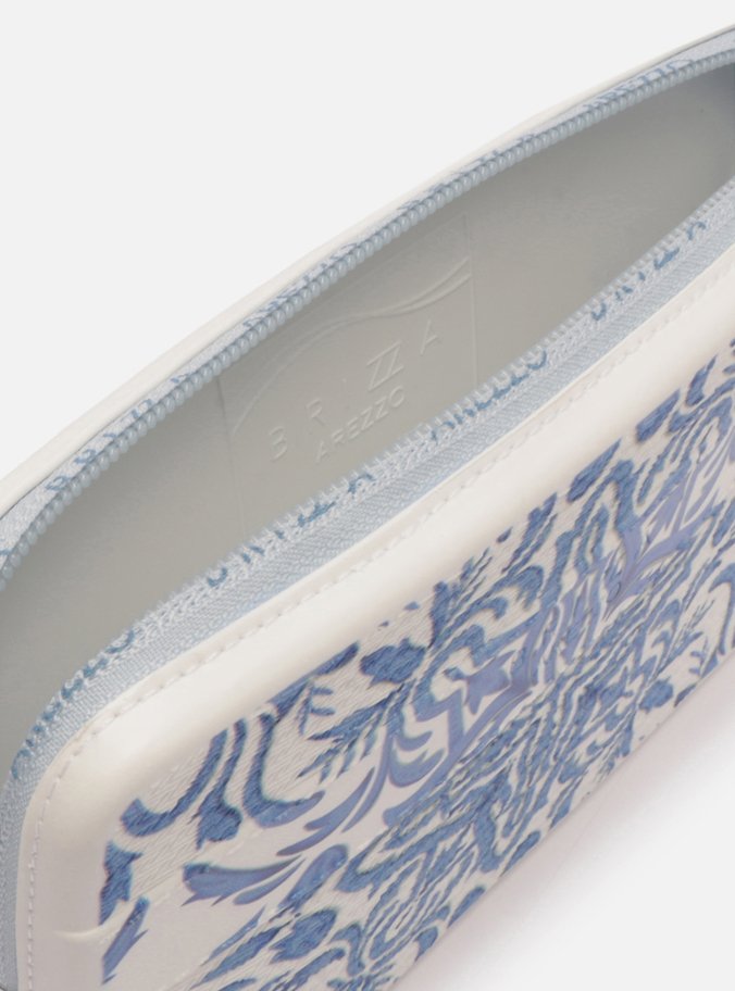 Clutch Azul Estampada Alça Malu