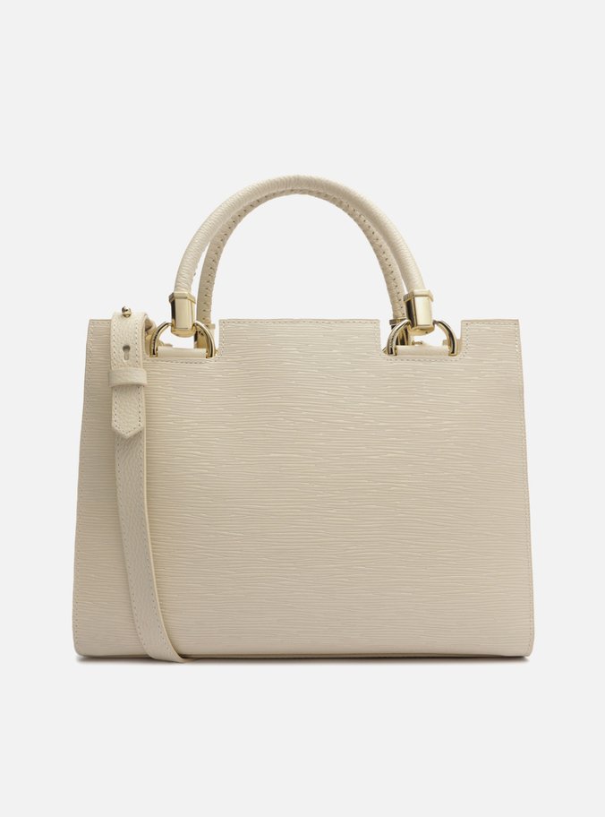 Bolsa Tote Off-White Couro Abraccio Grande