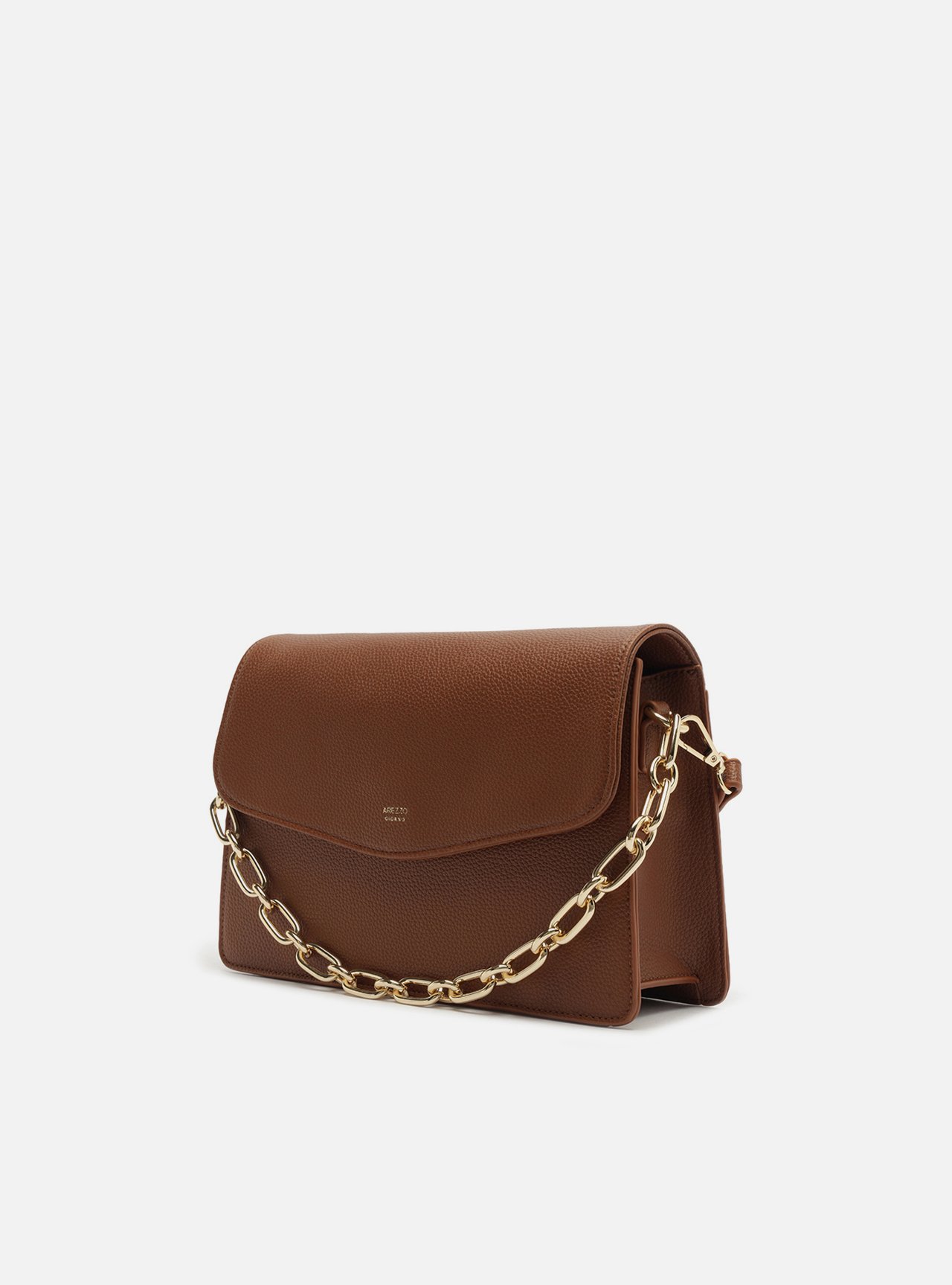Bolsa Tiracolo Corrente Dourada Média Alça Corrente — foto 2