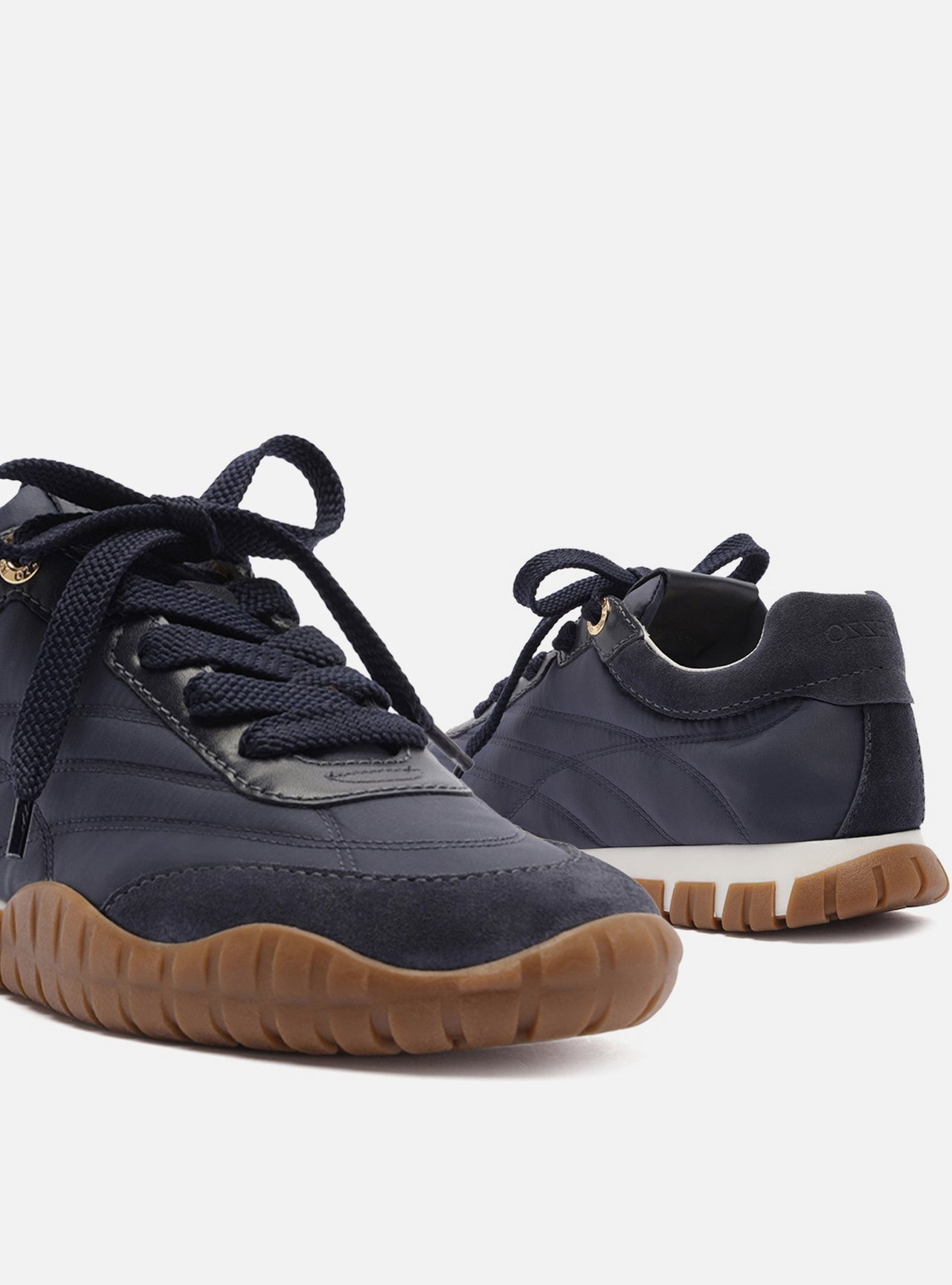 Tênis Azul Suede Mix Sola Emborrachada — foto 4