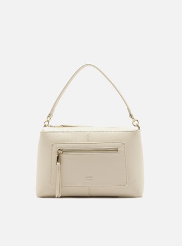 Arezzo — Bolsa Tote Branca Média Bolso Frontal