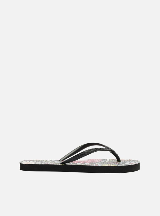 Chinelo de Dedo Preto Estampa Color Marrocos
