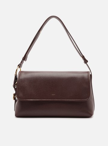 Bolsa Tiracolo Marrom Couro Grande Metais Lenny Niemeyer