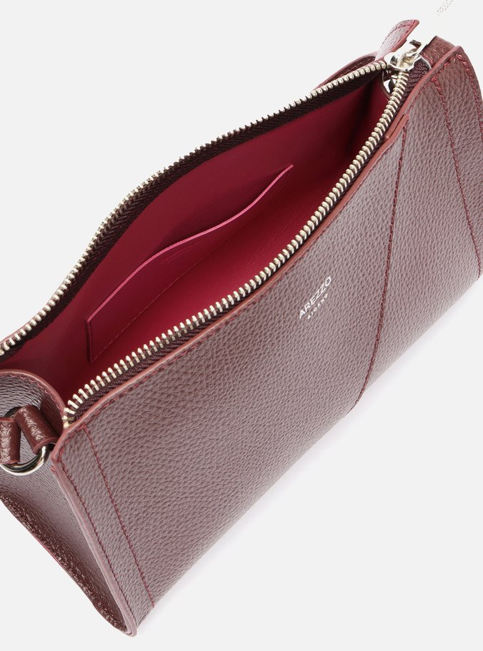 Bolsa Tiracolo Vinho Textura Pequena