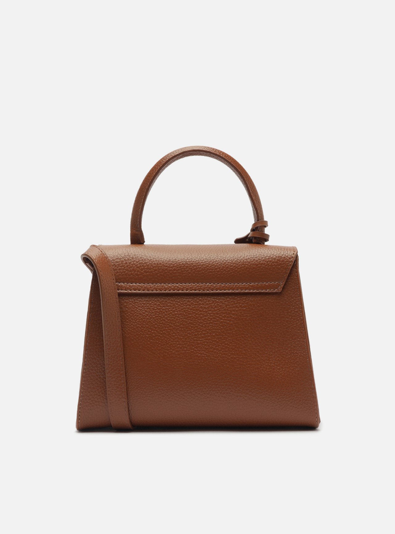 Bolsa Tote Marrom Média Alça Corrente — foto 3