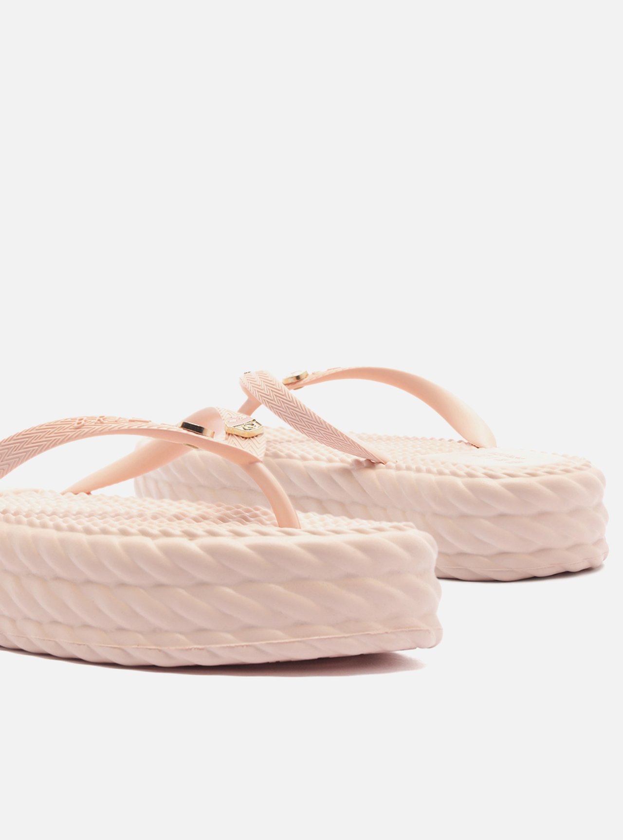Sandália Rosa Flatform Marrocos Mid Flip Flop Bacio — foto 4