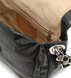Bolsa Tiracolo Couro Zoe Média Preta Bolsa Tiracolo Couro Zoe Média Preta