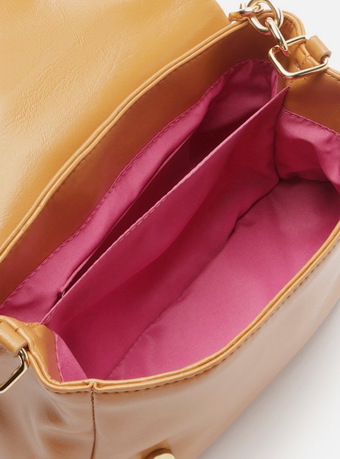 Bolsa Tiracolo Marrom Média Alça Extra Corrente