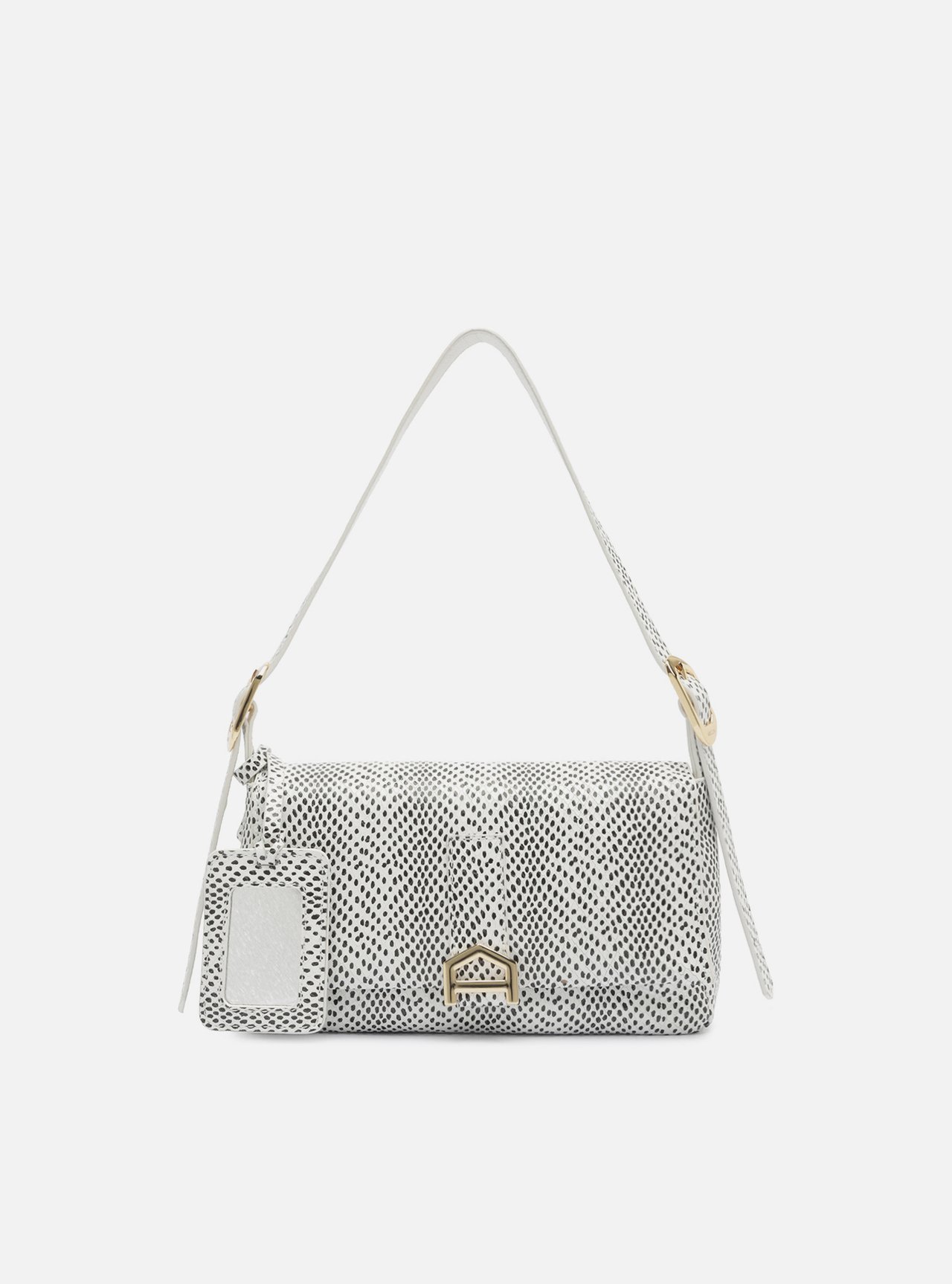 Bolsa Tiracolo Animal Print Couro Média Metais — foto 6