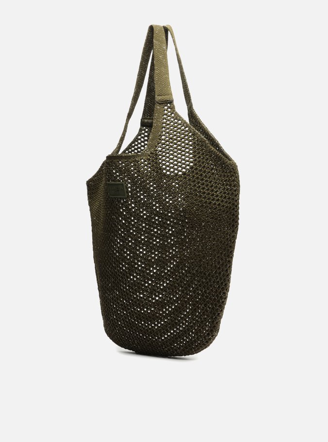 Bolsa Shopping Verde Crochê Mayra Grande