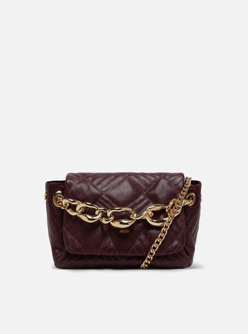 Bolsa Tiracolo Vermelha Couro Matelassê Média